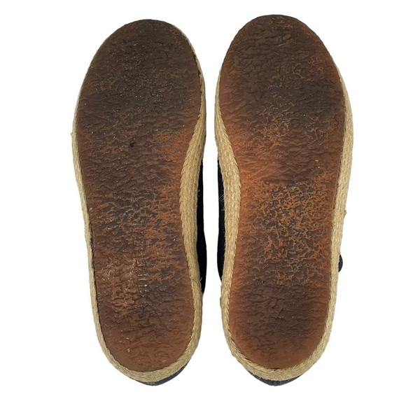 SUPERGA COTROPEU 2750 NAVY CANVAS BURLAP RUBBER SOLE LOW TOP SNEAKERS - Picture 3 of 9